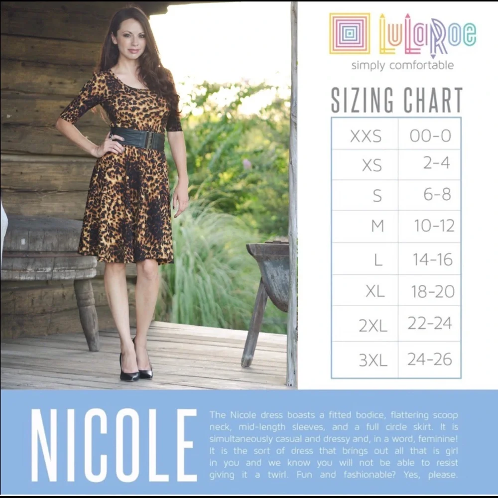 LuLaRoe Nicole Dress 👗 Size XS